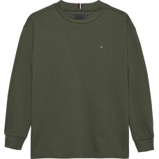 TOMMY HILFIGER μπλούζα παιδική KB0KB09846-MRH χακί	